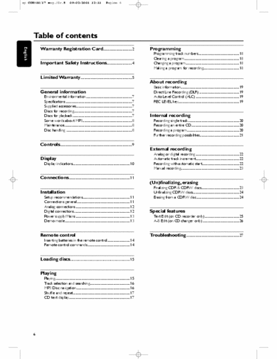 Philips CDR800 CDR800 is 3CD and 1 CDR  in a sigle unit 
this is an operating manual.